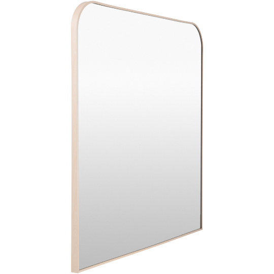 Aranya Mantel Mirror Light Wood 35x36in