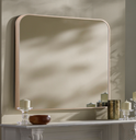Aranya Mantel Mirror Light Wood 35x36in