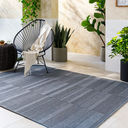 Sandra Woven Indoor Outdoor Rug Charcoal 8 x 10ft