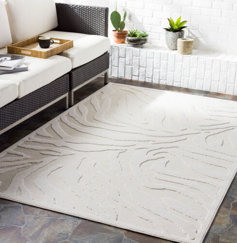 Greenwich Indoor Outdoor Rug Ivory 5ft x 7ft
