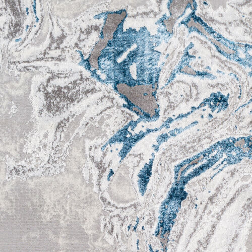 Lustro Swirls Rug Indigo 8x10ft