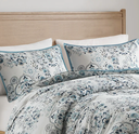 Brielle 3 Piece Floral Printed Cotton King Comforter Set