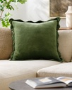 Scalloped Effervescent Pillow Green 22in