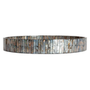 Mother of Pearl Tray Grey 15in