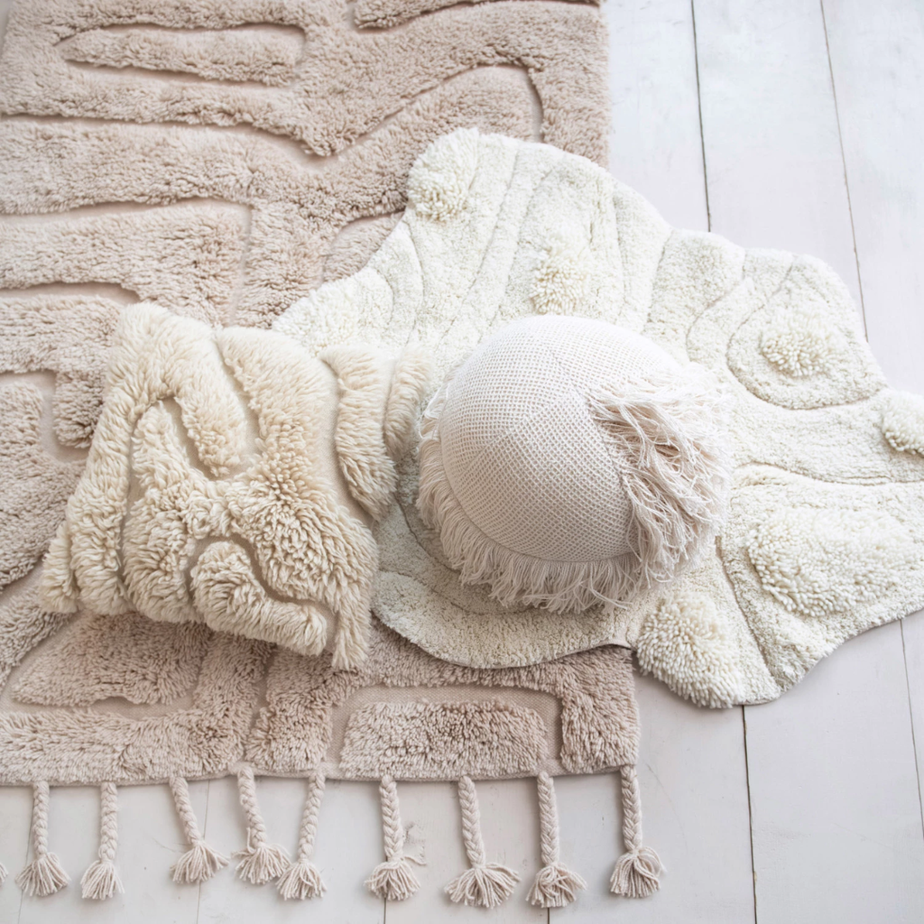 New Zealand Wool Shag Pillow 20in