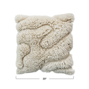 New Zealand Wool Shag Pillow 20in