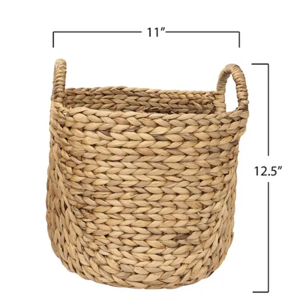 Seagrass Baskets With Handles 12in
