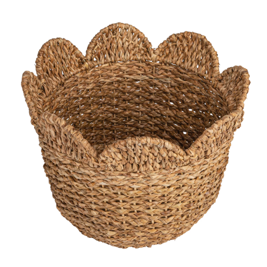Bankuan Braided Scalloped Basket 18in