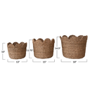 Bankuan Braided Scalloped Basket 18in