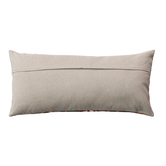 Boho Embroidered Bolster 16x36in