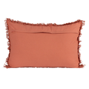Flowers Embroidered Pillow 24x16in