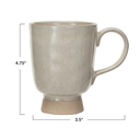Stoneware Footed Mug