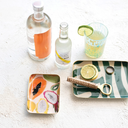 Fruit Abstract Enameled Tray Set