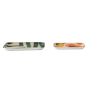 Fruit Abstract Enameled Tray Set