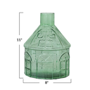 House Shaped Vase 11in 