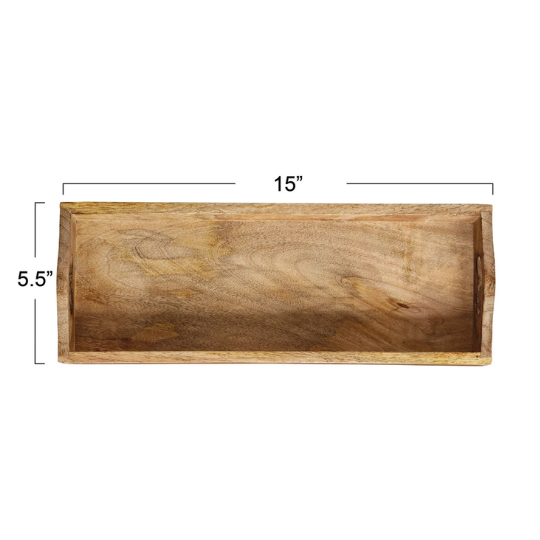 Mango Wood Tray 15in
