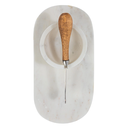Marble Serving Board With Bowl & Canape Knife