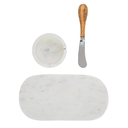Marble Serving Board With Bowl & Canape Knife