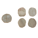 Quartz Coasters with Gold Edge 4pc