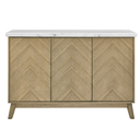 Vida White Marble Top Server