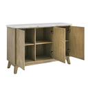 Vida White Marble Top Server