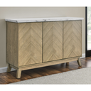 Vida White Marble Top Server