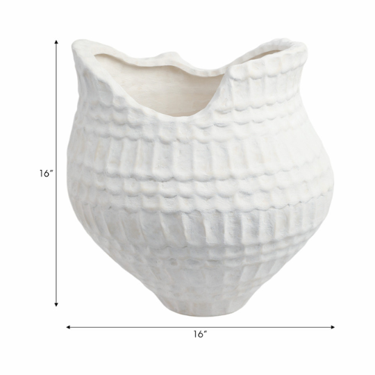 Callan 3D Printed Porcelain Vase 16in