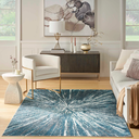 Ambiance Rug Blue Silver 8x10ft