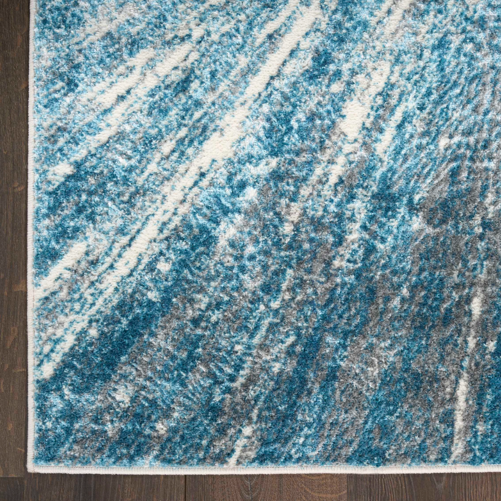 Ambiance Rug Blue Silver 8x10ft