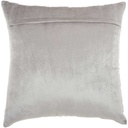 Beaded Stripe Velour Pillow Grey 20in