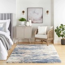 Dreamy Shag Rug Blue Grey 5x7ft