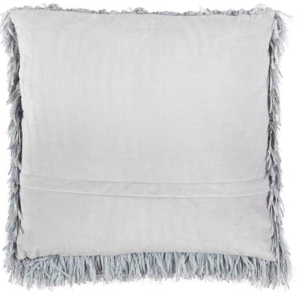 Glitz Shag Pillow Grey 20in