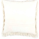 Glitz Shag Pillow Ivory 20in