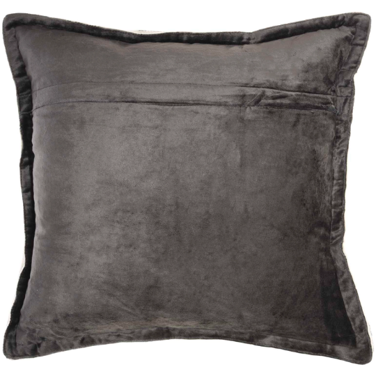 Sofia Velour Pillow Charcoal 20in