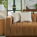 Sofia Velour Pillow Ivory 18in