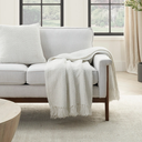 Waffle Weave Throw White 50x60in