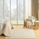 Natural Jute Rug Ivory 5x7ft