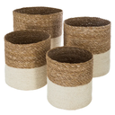 Emmett Jute Basket White Small