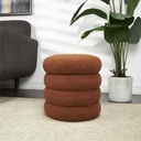 Bubble Storage Stool Terracotta 17in
