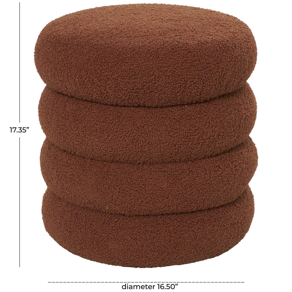 Bubble Storage Stool Terracotta 17in