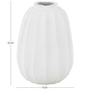 Carved Grooves Vase White 23in