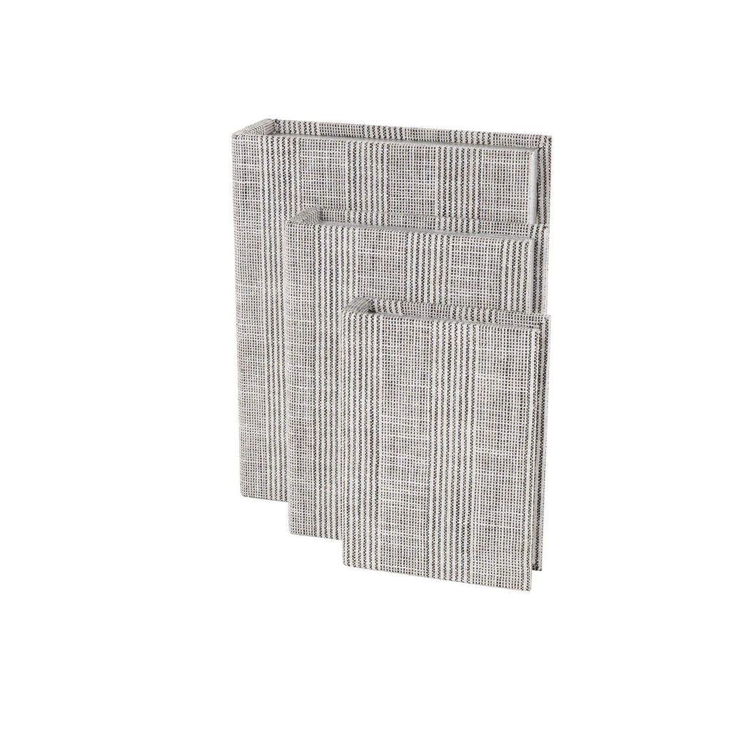Faux Book Storage Patterned Set of 3