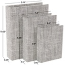 Faux Book Storage Patterned Set of 3