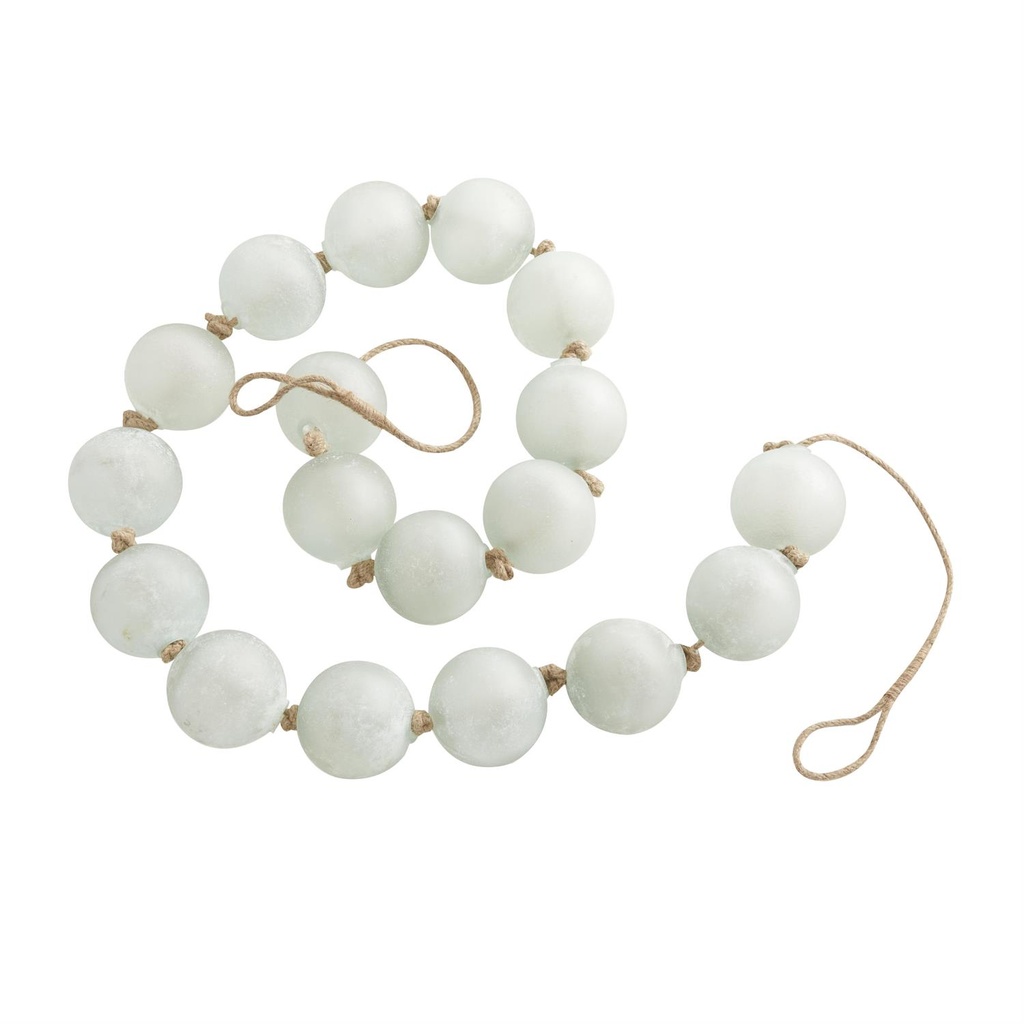 Frosted Glass Orb Garland 91in