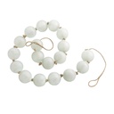 Frosted Glass Orb Garland 91in