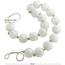 Frosted Glass Orb Garland 91in