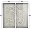 Origami Shadow Box Wall Art Set of 2 20x39in