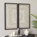 Origami Shadow Box Wall Art Set of 2 20x39in