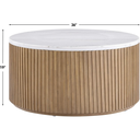 Colvin Brown Marble Cocktail Table