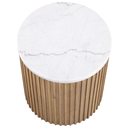Colvin Brown Marble End Table